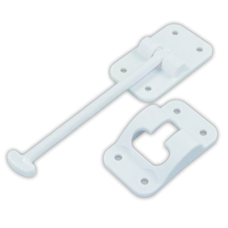 JR PRODUCTS JR Products 10444 Plastic T-Style Door Holder - Polar White, 6" 10444
